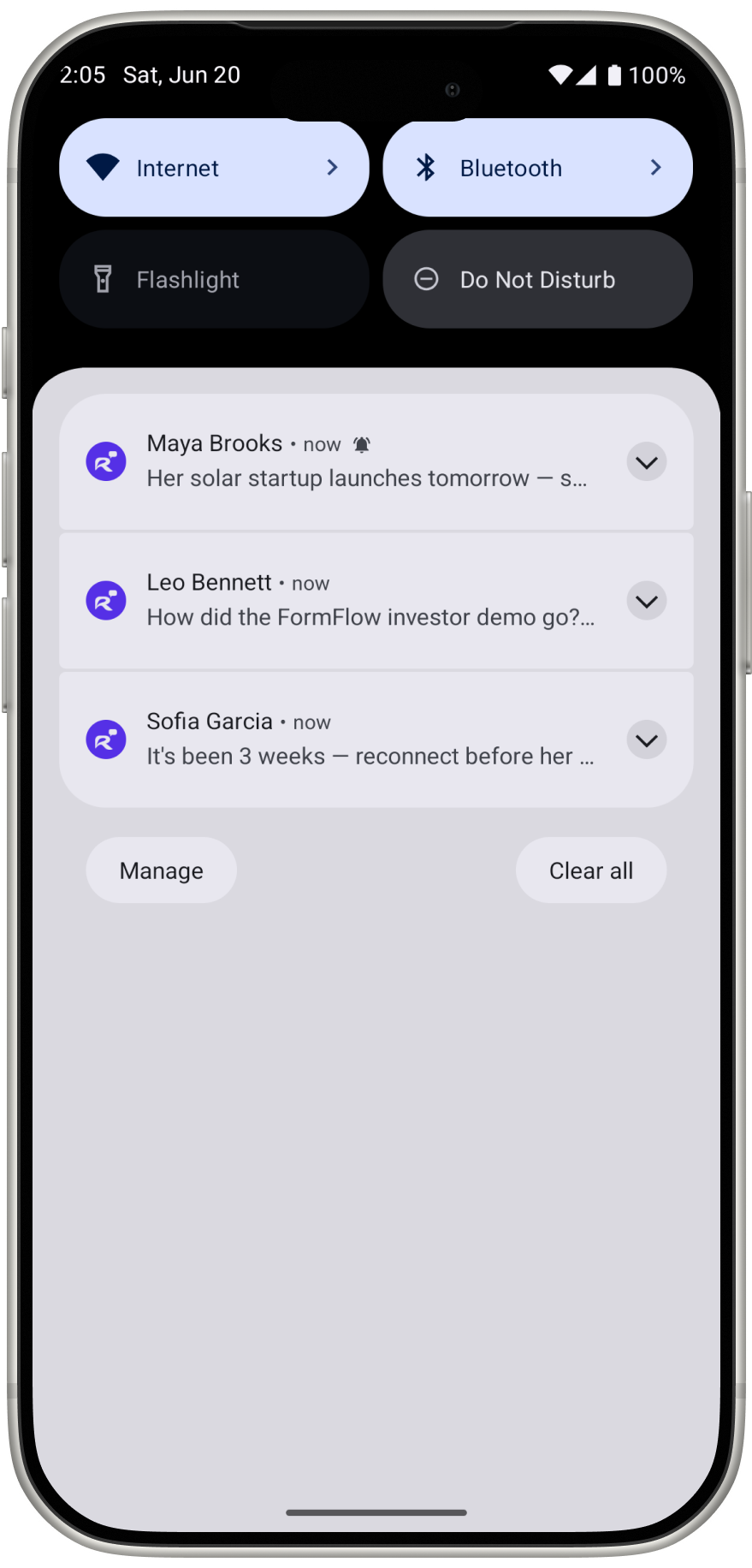 Smart notifications
